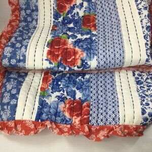 Pioneer Women Heritage Floral Shams 36" x 20" King Multicolor Cotton Farmhouse